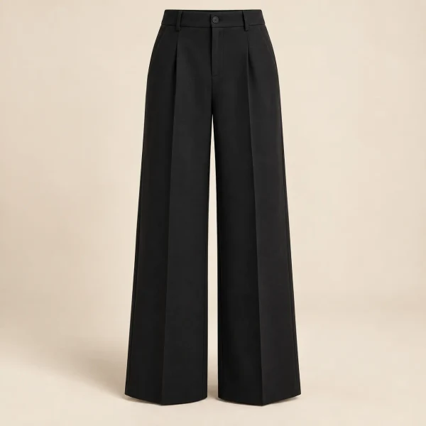 شلوار پارچه‌ای مشکی Wide Leg